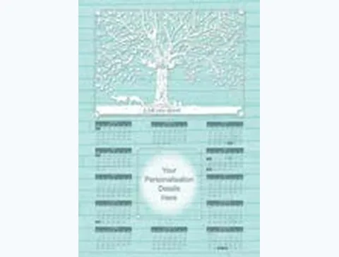 Tree Flat Calendar