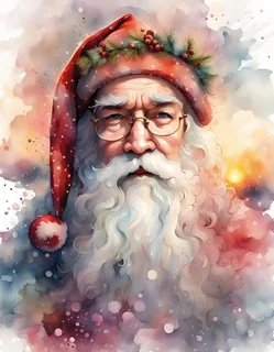 Abstract Santa